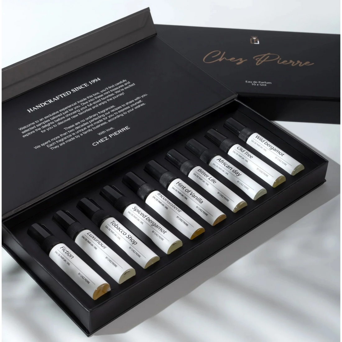Chez Pierre Fragrance Discovery Set – 10x5ml designer-inspired perfume samples