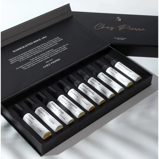 Chez Pierre Fragrance Discovery Set – 10x5ml designer-inspired perfume samples