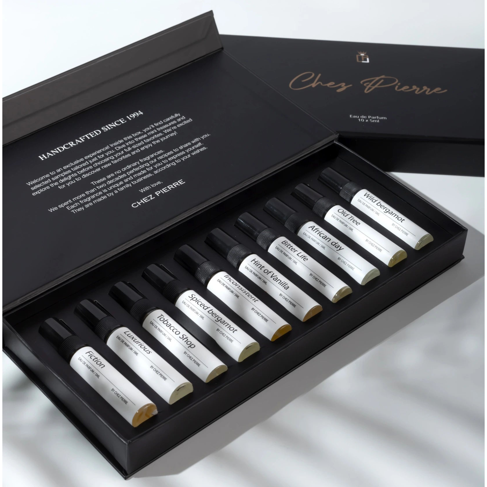 Chez Pierre Fragrance Discovery Set – 10x5ml designer-inspired perfume samples