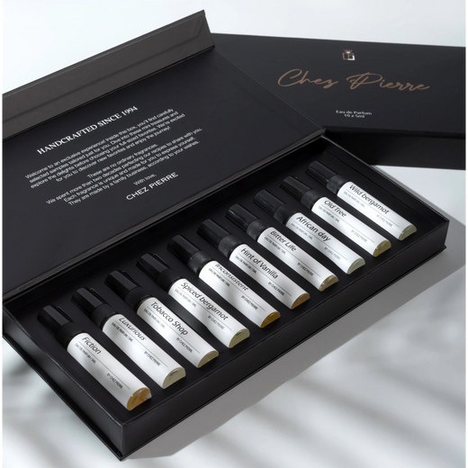 Chez Pierre Discovery Set – 10 designer-inspired perfume dupes $49.99