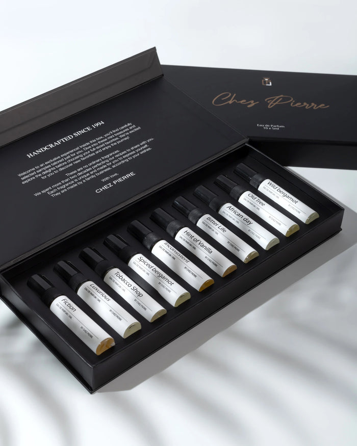 Chez Pierre Fragrance Discovery Set – 10x5ml designer-inspired perfume samples